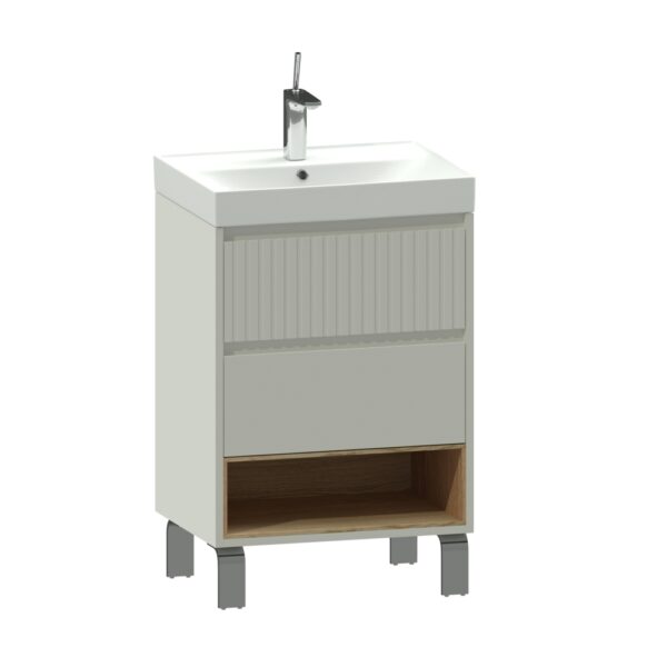 Mobilier de baie cu Lavoar RockLine 60cm 600.445.9016ST